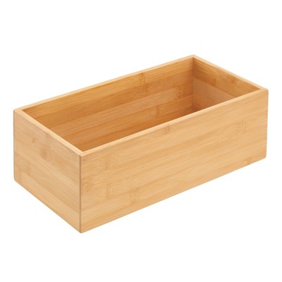 Mdesign Bamboo Kitchen Organizer Storage Bin Natural Target