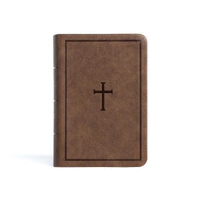 Csb Large Print Compact Reference Bible Brown Leathertouch By Csb