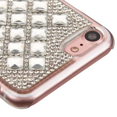 MYBAT For Apple iPhone 7/8 Silver Hard Diamond Case Cover
