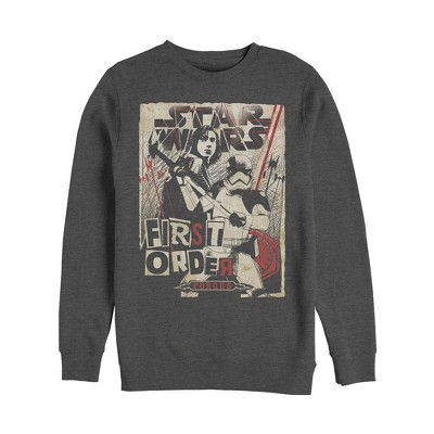 Men S Star Wars The Last Jedi First Order Forces Sweatshirt Charcoal