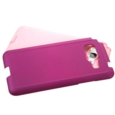 ASMYNA For Samsung Galaxy Grand Prime Purple Pink Hard Silicone Hybrid Case Cover