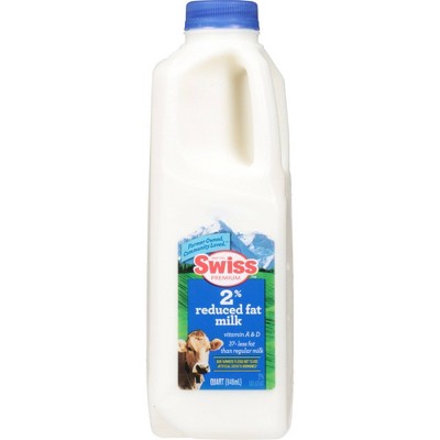 Swiss Premium Reduced Fat Milk Qt Target