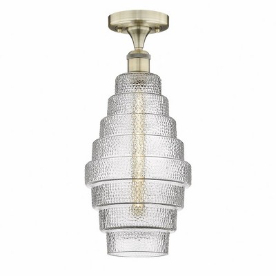 Innovations Lighting Cascade Light Flush Mount In Antique Brass