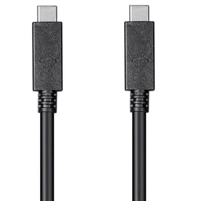 Monoprice Essentials 3.1 USB-C to USB-C Gen 1, 3A, 5 Gbps, 2m (6.6ft), use with Samsung Galaxy S9 S8 Note 8, Pixel, LG V30 G6 G5, Nintendo Switch, and