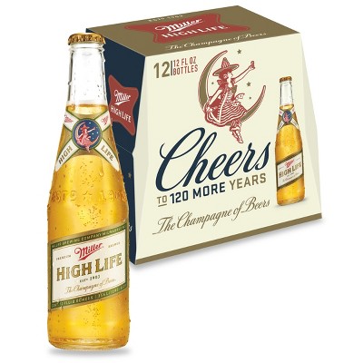 Miller High Life Beer Pk Fl Oz Bottles Target