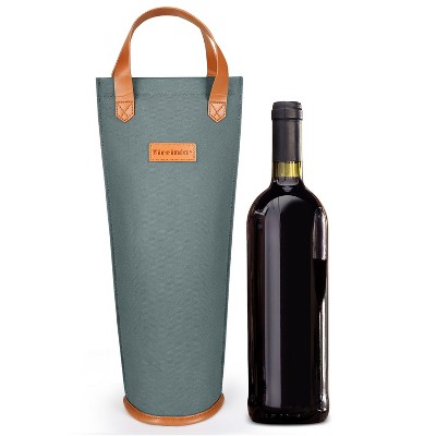 Tirrinia Single Wine Gift Tote Bag Insulated Padded Thermal Wine