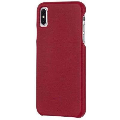 Case-Mate iPhone Xs Max Barely There Folio Leather Cardinal Case
