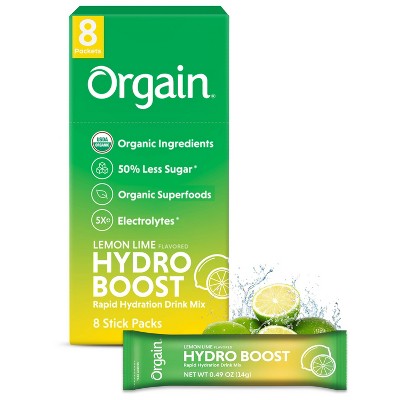 Orgain Organic Hydro Boost Rapid Hydration Electrolyte Drink Mix Vegan