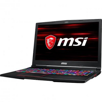 MSI GE63 15.6" Gaming Laptop Core i7 16GB RAM 512GB SSD Aluminum Black - 9th Gen i7-9750H - NVIDIA GeForce RTX 2070 with 8 GB