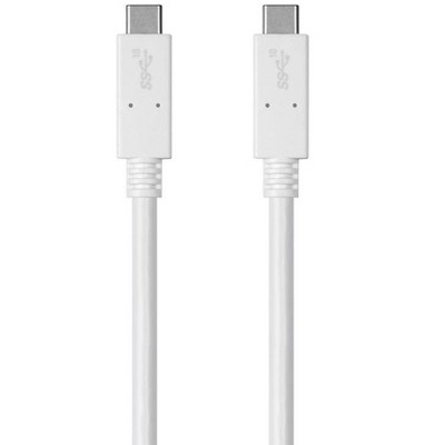 Monoprice Essentials Select Series 3.1 USB-C to USB-C Gen 2, 5A, 10 Gbps, 1m (3.28ft), use with Samsung Galaxy S9 S8 Note 8, Pixel, LG V30 G6 G5, Nint