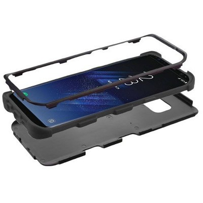 MYBAT For Samsung Galaxy S8 Plus Black Tuff Hard TPU Hybrid Plastic Case Cover