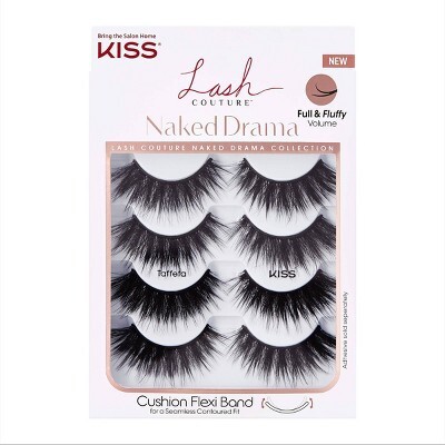 Kiss Lash Couture Naked Drama Collection Fake Eyelashes Taffeta 4