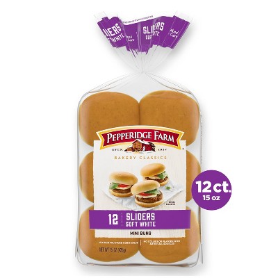 Pepperidge Farm Bakery Classics White Slider Buns Oz Ct Target