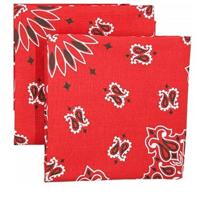 Bandana Pack Paisley Cotton Handkerchief With Sewn Edges Target