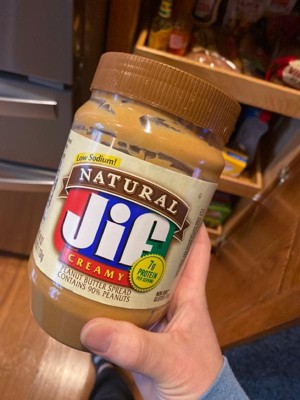 Jif Natural Low Sodium Creamy Peanut Butter 16oz Target