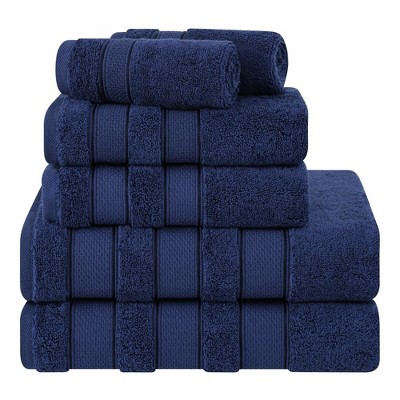 American Soft Linen Salem 6 Piece Towel Set 100 Cotton Bath Towels