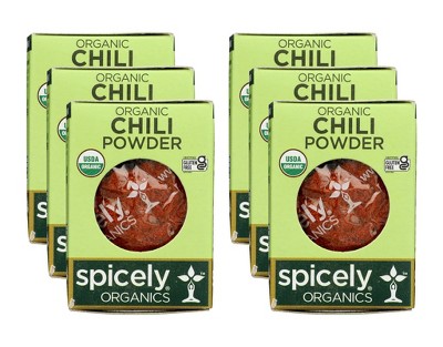 Spicely Organics Organic Chili Powder Case Of 6 45 Oz Target