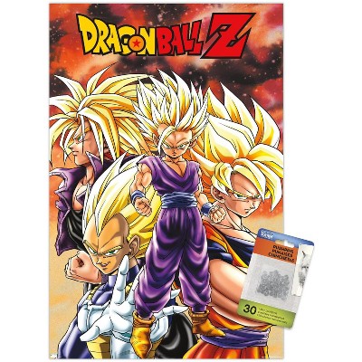 Trends International Dragon Ball Z Saiyans Unframed Wall Poster Print