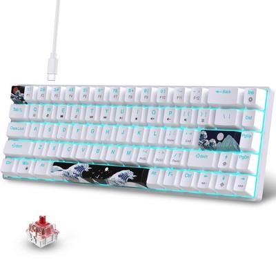 V Keys Gaming Keyboard Usb Wired Portable Rgb Backlight Keyboard