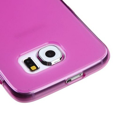 MYBAT For Samsung Galaxy S6 Hot Pink Hard Rubber Case Cover
