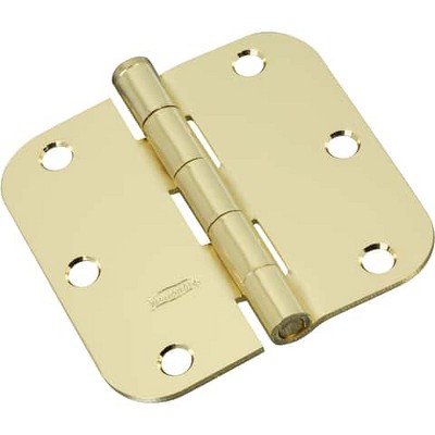 National Hardware In L Bright Brass Door Hinge Pk Target