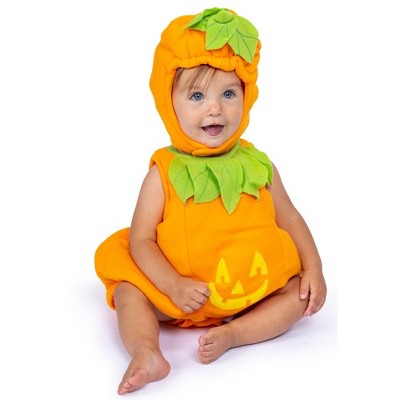 Dress Up America Pumpkin Costume Jack O Lantern Costume For Babies