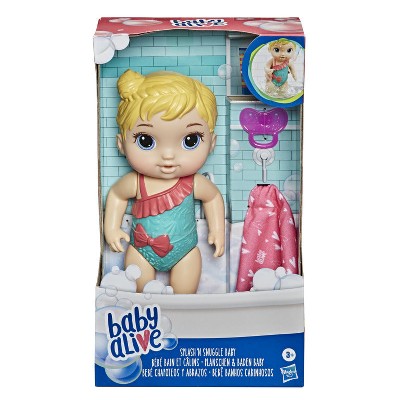 Baby Alive Splash N Snuggle Doll Blonde Hair Target