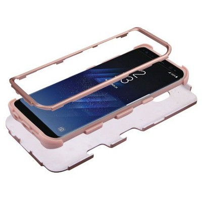 MyBat TUFF [Shock Absorbing] Hybrid PC/Silicone Cover Case For Samsung Galaxy S8 - Rose Gold/Rose Gold