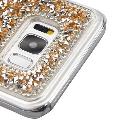 MYBAT For Samsung Galaxy S8 Rose Gold Hard Crystal Case Cover w/Diamond