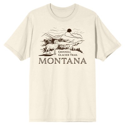 Elevation Grinnell Glacier Trail Montana Crew Neck Short Sleeve