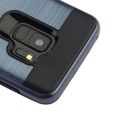 ASMYNA For Samsung Galaxy S9 Grayish Blue Hard TPU Hybrid Brushed Case Cover