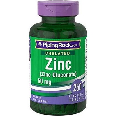 Piping Rock Chelated Zinc Gluconate Mg Tablets Target