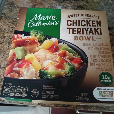 Marie Callender S Frozen Sweet Pineapple Chicken Teriyaki Bowl Oz