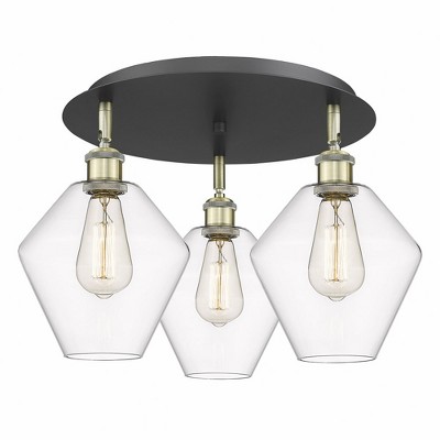 Innovations Lighting Cindyrella Light Flush Mount In Black Antique