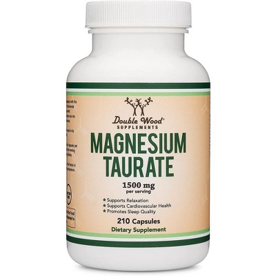 Magnesium Taurate 210 X 500 Mg Capsules By Double Wood Supplements