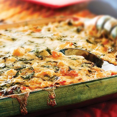 Cauliflower Spinach Flan