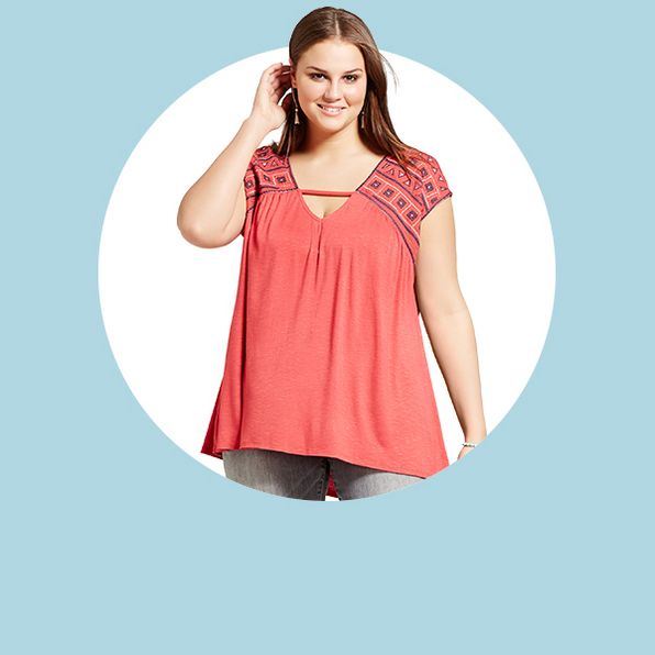 target plus size blouses