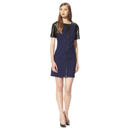 3.1 Phillip Lim for Target® Dress with Faux Leather -NavyBlack 
