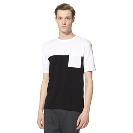 3.1 Phillip Lim for Target® Men's Pique Pocket Tee - White/Ebony 