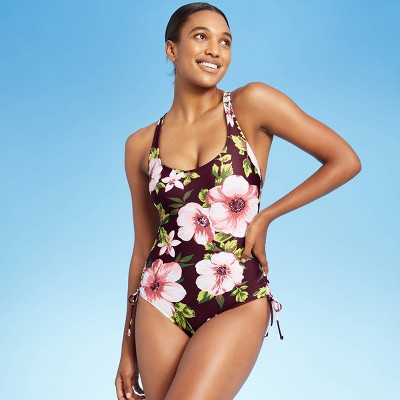 New Women One-Piece Swimsuit fauxkini Cut Out Swimwear Padded Bathing beachwear