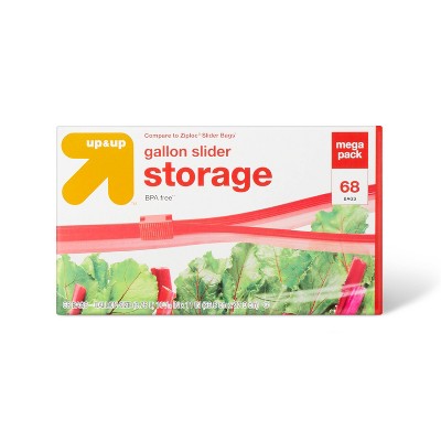 Gallon Slider Storage Bags - 68ct - up &#38; up&#8482;