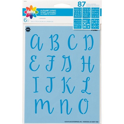 Chartpak Painting Stencil Set A-Z Set/0-9 Manila 35/Set