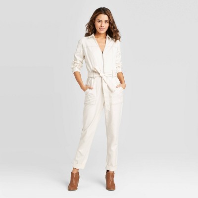 womens white linen jumper