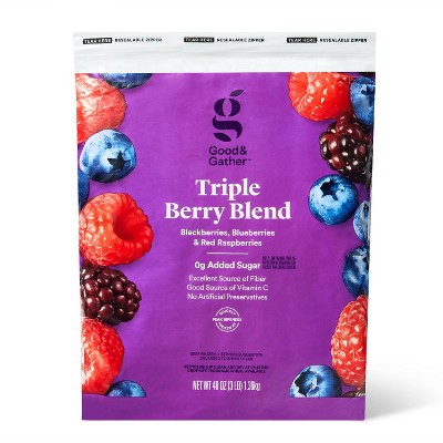 Triple Berry Frozen Fruit Blend - 48oz - Good & Gather&#8482;