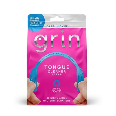 Grin Oral Care Tongue Cleaner Straps - 48ct