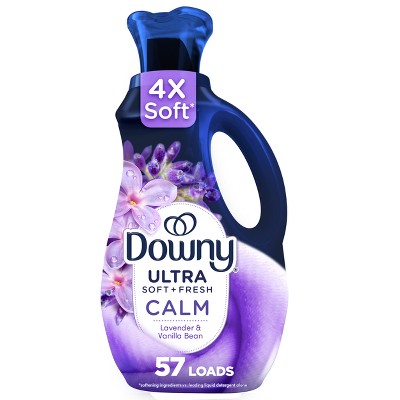 Downy Ultra Soft + Calm Lavender &#38; Vanilla Bean Liquid Fabric Softener - 38 fl oz