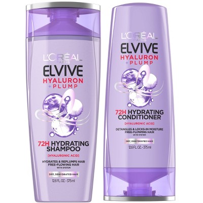 L&#39;Oreal Paris Elvive Hyaluron Plump Shampoo &#38; Conditioner Set - 25.2 fl oz