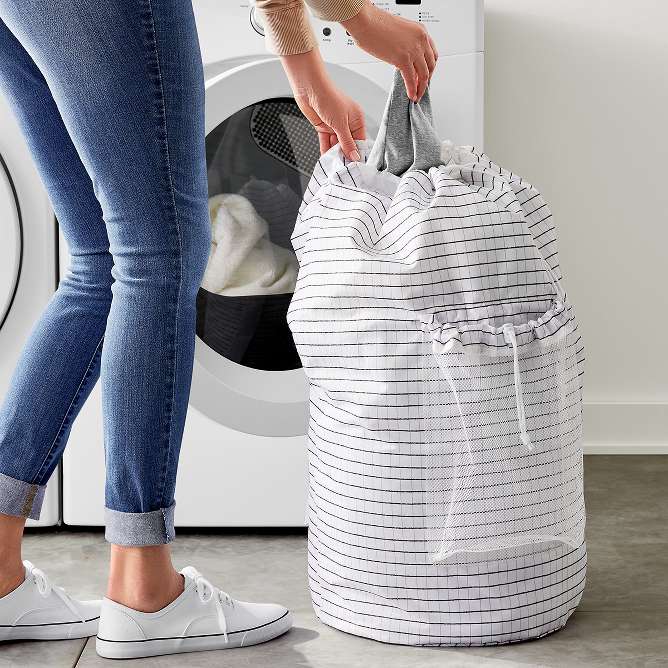 Home Basics Collapsible Laundry Basket, Grey : Target