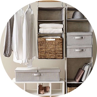 target storage units with baskets