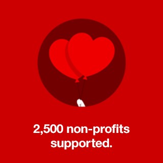 2,500 non-profits supported.